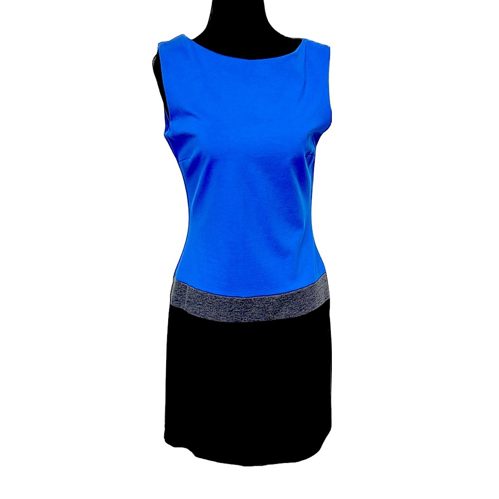 Colour Block Drop Waist Mini Dress Size S